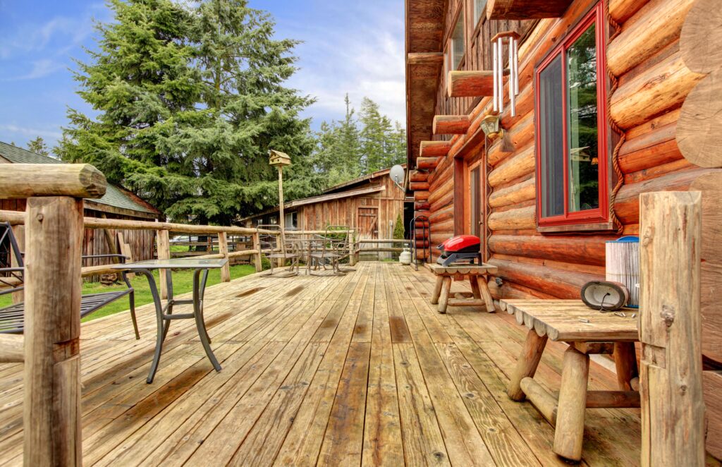 Traveletty - Farm Stays - exterior of a rustic farm cabin